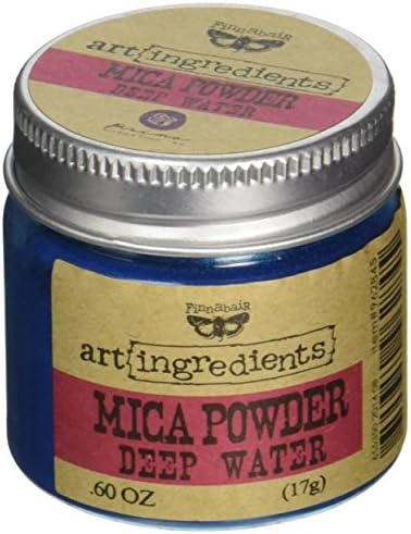 ПРИМА маркетинг на уметнички состојки Finnabair Mica Powder, 0,6 мл, длабока вода