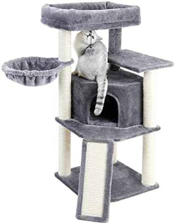 Дхдм Мулти-Ниво Мачка Дрво Игра Куќа Алпинист Активност Центар Кула Хамак Кондо Мебел Гребење Пост За Мачиња