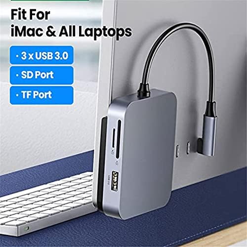 Мулти-Порт USB Тип-Ц Центар Адаптер USB 3.0 5Gbps TF / Sd Картичка 104mb / S Додаток Магнетни