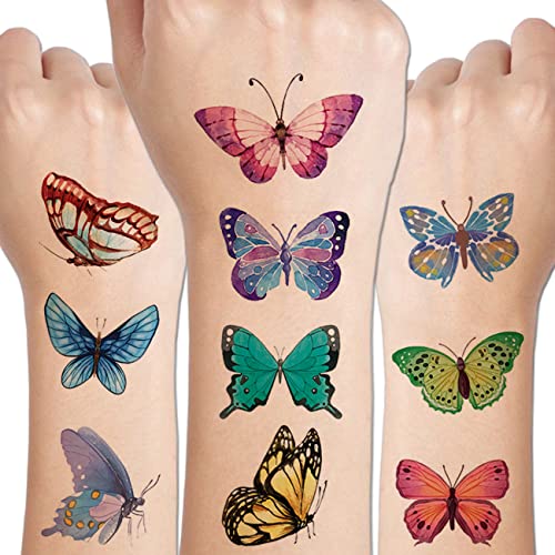 ШАРЛЕНТ Пеперутка Привремени Тетоважи За Девојки-90 Стилови Пеперутка Тетоважи За Девојки Партија Фаворизира Декорација