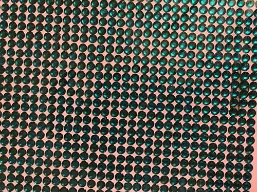 CraftbuddyUS 1500 Масовно Лист 5mm Самолепливи Зелен Дијамант Стап На Кристал Скапоцени Камења Занает