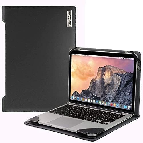 Брунел-Профил Серија - Црна Кожа Лаптоп Случај Компатибилен СО ASUS Vivobook Оди 15 OLED 15.6 Лаптоп