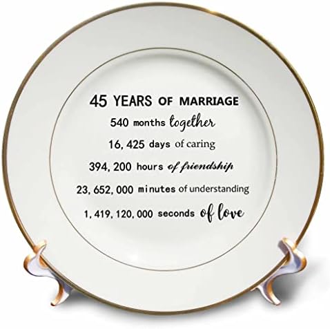 3drose 45 години брак 45-годишнина од свадбата во неколку месеци часови, 8-инчи