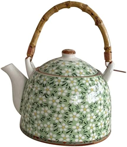 Ipetboom керамички чајник кафе сад вода котел од јапонски стил чај со чај со порцелан гроздобер цветни чај пивара тенџере со млеко диспензерот