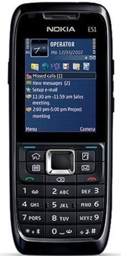 Nokia E51 Отклучен Телефон со 2 Mp Камера, 3G, Wi-Fi, MP3/Видео Плеер и Microsd Слот--Американска Верзија со Гаранција