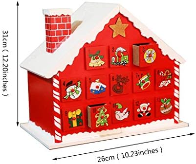 Доаѓањето Календари Божиќ Снег Куќа Исполнет 24 Отворање Фиоки Детски Божиќ Декорација