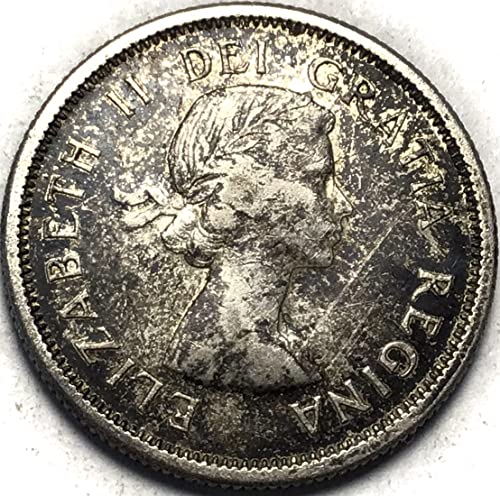 1963 година нема нане марка Канада 25 центи сребрен кварт продавач многу добро
