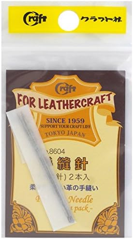 Занаетчиски Sha Leathercraft 2 Во пакет остра врзана игла за бод 4,5 см за шиење на кожни производи без дупки за зашивање,