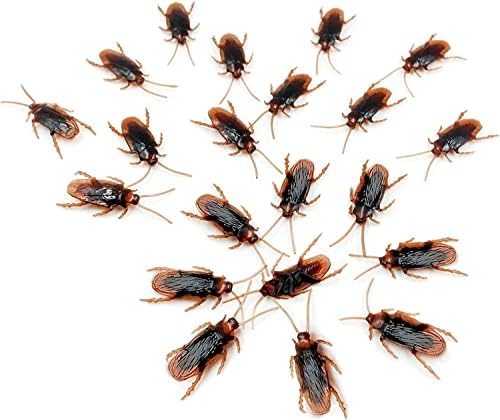 Ksquares Prank Fake Roaches, Омилени трик шега играчки изгледаат реални, застрашувачки инсекти реални пластични грешки, новини лебарки