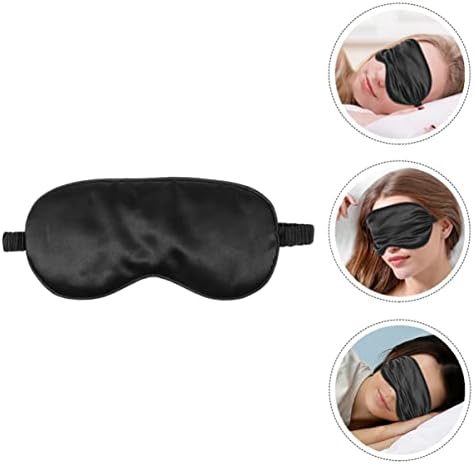 Doitool 1 сет лента удобна жена маска за складирање на уши вештачко сенка за очила блокирање на патување дневно црна торба за очи