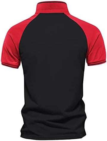 Удобна плус големина удобност маичка маица полиестер обични маички кошули копчиња во боја на есенски кратки мажи врвови