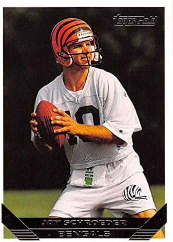 1993 Топс Голден Фудбал 411 Jayеј Шредер Синсинати Бенгалс Официјална трговска картичка во НФЛ паралелно од компанијата Топсс