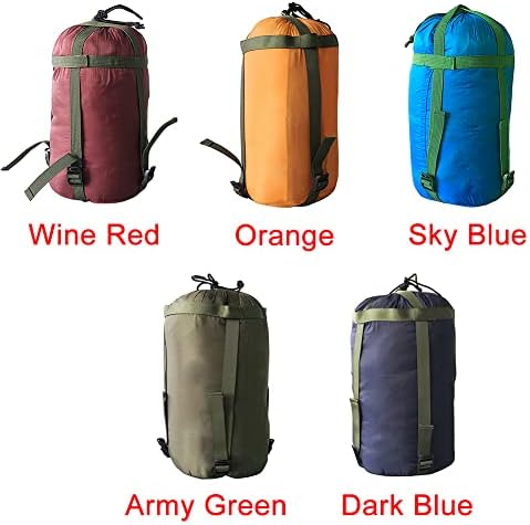 Чанти за спиење со торба за компресија за кампување, торба за спиење во преносна торбичка за складирање, топла и удобна торба за