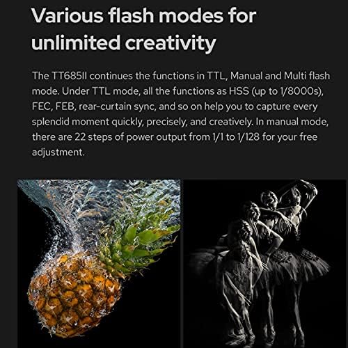Godox TT685II TT685II-s w/Godox ML-CD15 Flash Diffuser TTL Flash за Sony Камера Flash, HSS 1/8000s 2.4 G Безжичен Пренос Камера