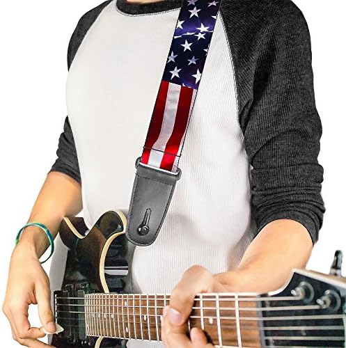 Лента за гитара, американско знаме, живописно близу до 2 инчи широк