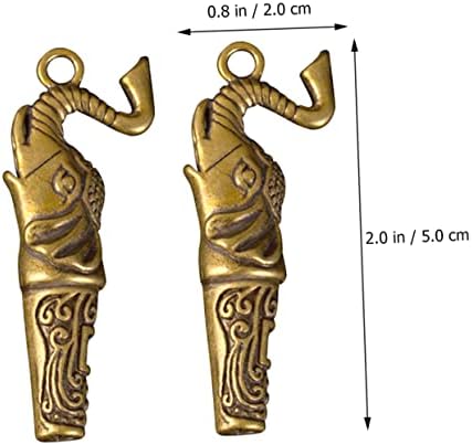 Clispeed 3PCS клучна статуа во форма на мажи во форма на накит на отворено приврзок свирки врежани судии за итни случаи и вонредна состојба