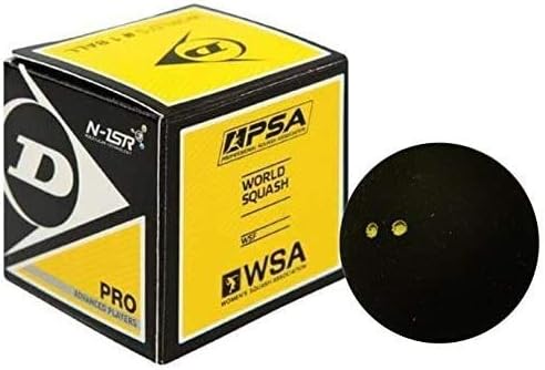 Dunlop Pro двојно жолта точка топка со тиква, 1-пакет
