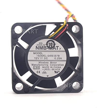 DNPART вентилатор компатибилен за NMB 1608KL-04W-B79 40mm x 20mm 12V 0.25A 3PIN Case VGA вентилатор HI-SPEED 10500RPM Вентилатор