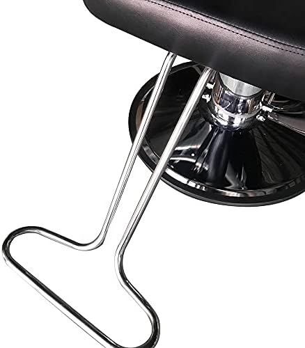 Опрема за убавина за коса Wykdd Барбер стол Професионален преносен хидрауличен лифт човек бербер стол црно
