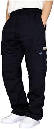 Jinинфе 4 8 хеланки во боја, обични машки панталони, панталони, алатки со цврсти панталони со мулти-џеб мажи со товарни панталони